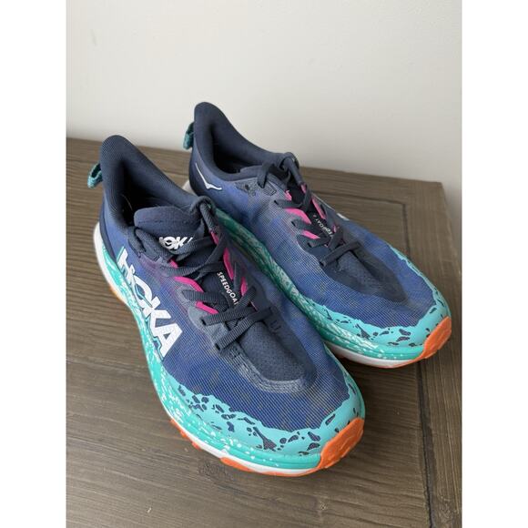 HOKA Speedgoat 6 Trail Running Shoes Women's Size US 8 B Varsity Navy - Picture 2 of 8